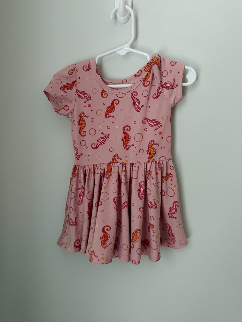 Dot Dot Smile Pink Seahorse Twirl Dress